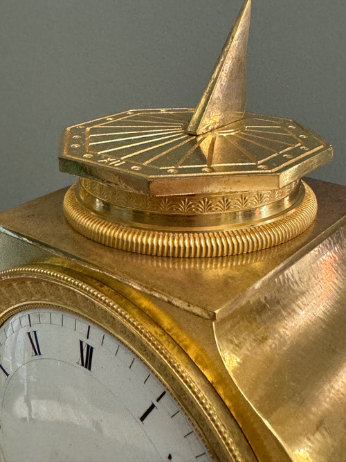 Superb Diane chasseresse clock signed Claude Galle, Empire period.