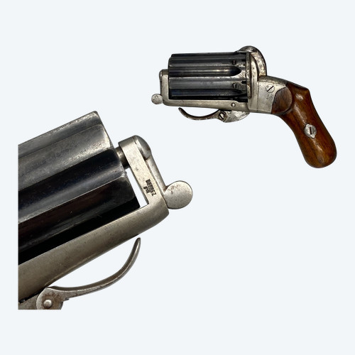 DEPREZ Pepperbox-Revolver, Pinfire Belgien, Lüttich, um 1865/1870.
