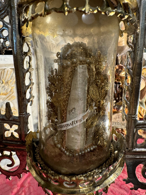 Reliquiario gotico ad ostensorio - 1500 circa