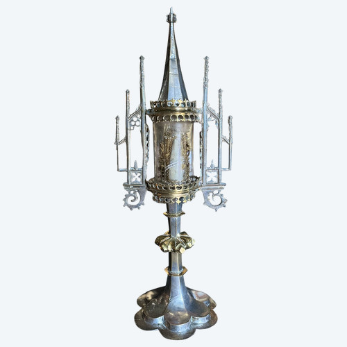  Reliquiario gotico ad ostensorio - 1500 circa