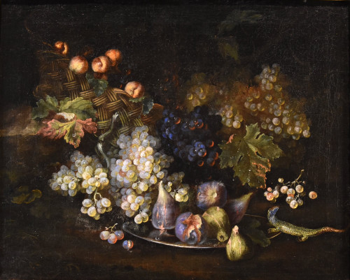 Stillleben mit Früchten und Eidechse, Franz Werner von Tamm (Hamburg 1658-Wien 1754)
