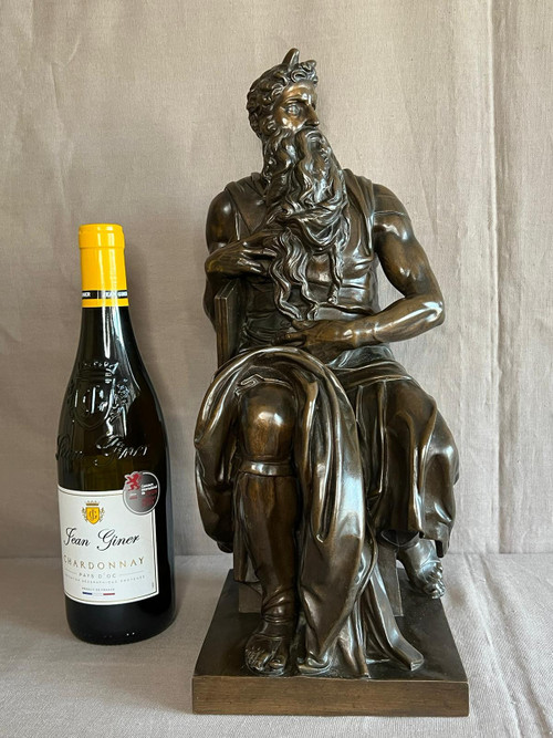Scultura in bronzo Moise F. Barbedienne XIX secolo
