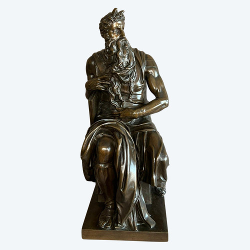 Scultura in bronzo Moise F. Barbedienne XIX secolo