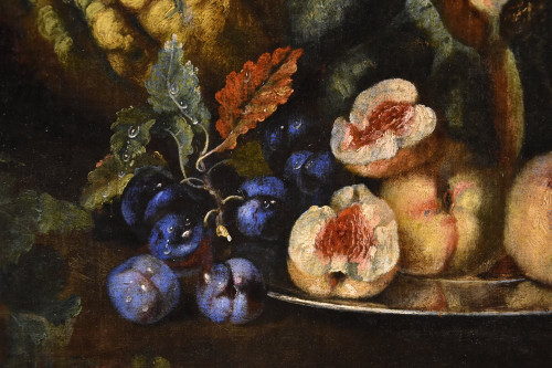 Früchtestillleben mit Grünspecht, Franz Werner Von Tamm (Hamburg 1658 - Wien 1754)