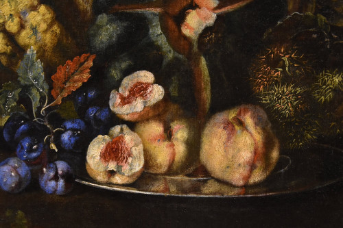 Früchtestillleben mit Grünspecht, Franz Werner Von Tamm (Hamburg 1658 - Wien 1754)