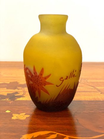 Gallé Art Nouveau Vase