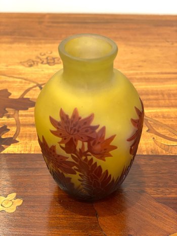 Gallé Art Nouveau Vase