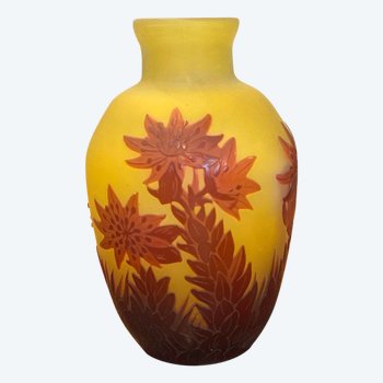 Gallé Art Nouveau Vase