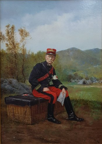 Etienne-Prosper BERN-BELLECOUR - Porträt von Major Doctor Daymard