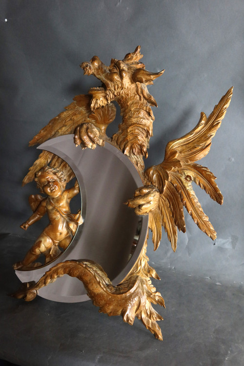 Mirror with cherub and chimera
