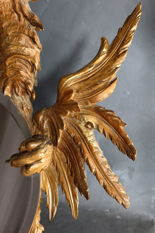 Mirror with cherub and chimera