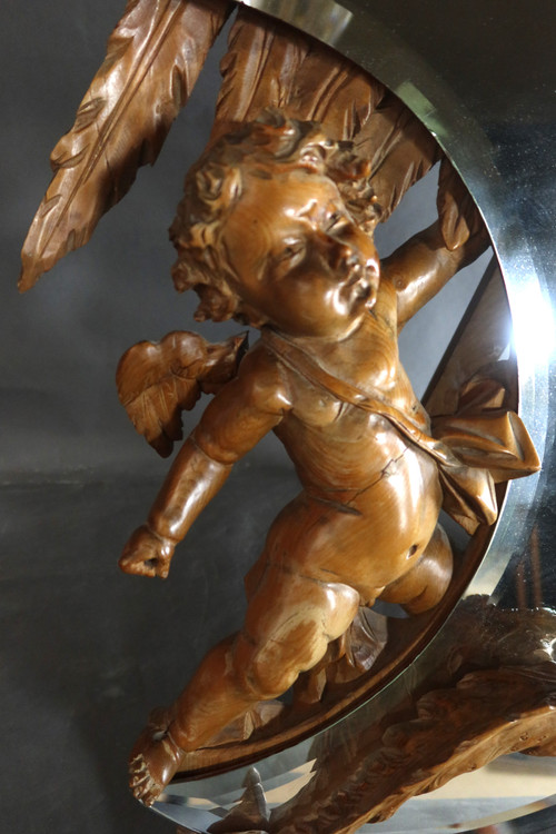 Mirror with cherub and chimera