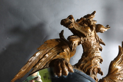 Mirror with cherub and chimera