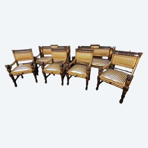 Maison Parvis, raro salone dell'egittomania, fine XIX inizio XX secolo