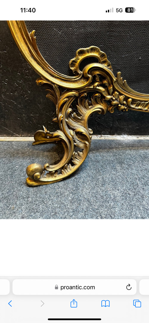 Louis XV Style Bronze Mantel Screen