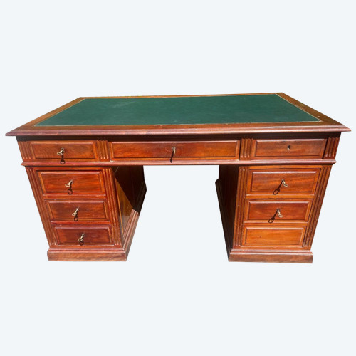 Bureau à Caissons En Acajou époque 20 éme 