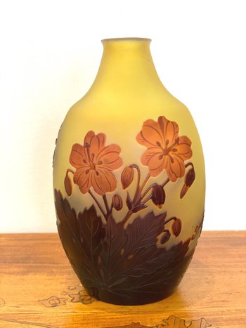 Gallé Art Nouveau Vase