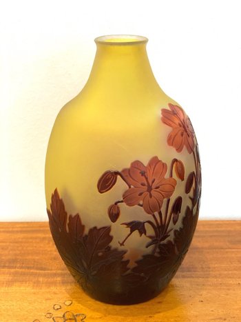 Gallé Art Nouveau Vase