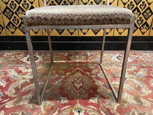 Suite de 6 chaises 1970 Willy Rizzo inox