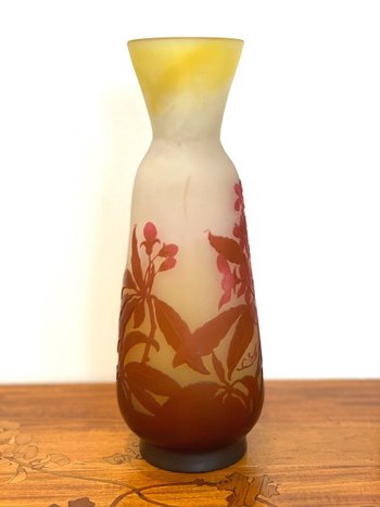 Gallé Art Nouveau Vase