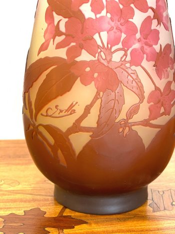 Gallé Art Nouveau Vase