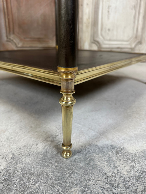 Paire de tables 20eme en bronze doré et patiné