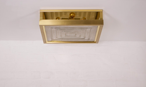 Hollywood Glam" square ceiling lamp, Stéphane Davidts & WKR.