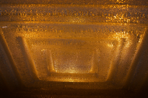 Hollywood Glam" square ceiling lamp, Stéphane Davidts & WKR.