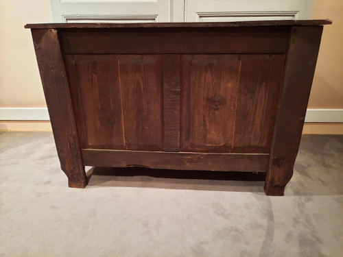 Credenza curva Luigi XV in legno di ciliegio, XVIII secolo.