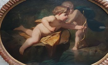 Early 19th Century Italian School - Child Bacchus and Child Apollo