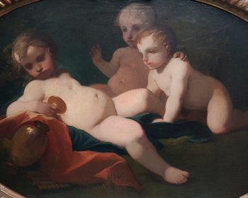 Early 19th Century Italian School - Child Bacchus and Child Apollo