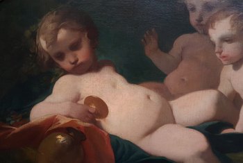 Early 19th Century Italian School - Child Bacchus and Child Apollo