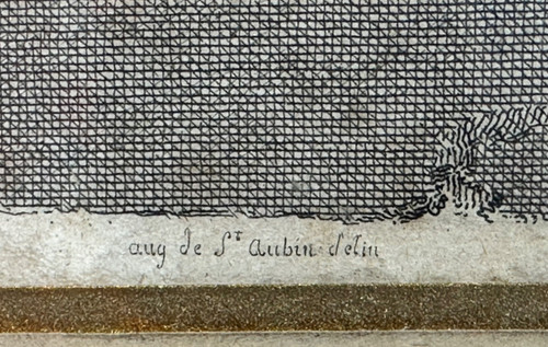 Gravure physionotrace d’Augustin de St Aubin