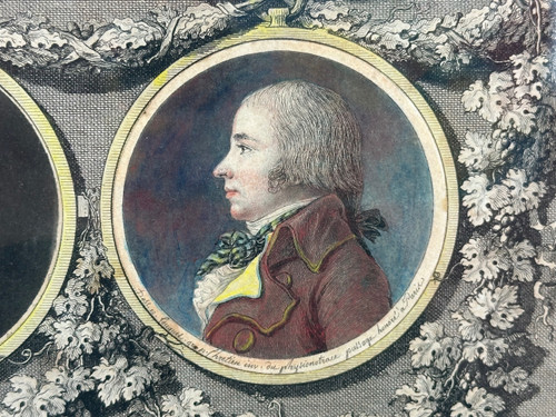 Gravure physionotrace d’Augustin de St Aubin