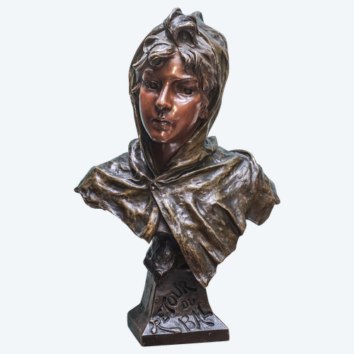 VILLANIS, "Retour du Bal", scultura in bronzo