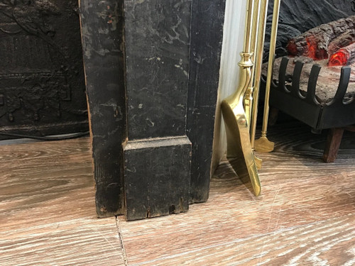 Decorative late 20th century painted wood mantel