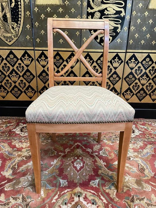 Suite de 9 chaises de style Louis XVI-Directoire