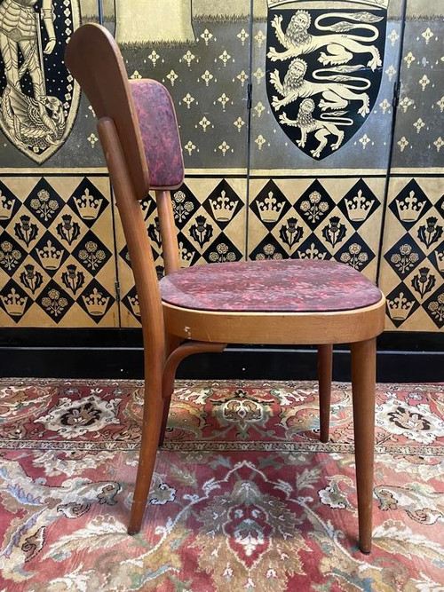Set of 9 Baumann bistro chairs