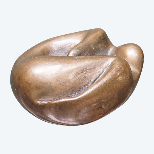 Small sculpture Woman in Bronze 1983