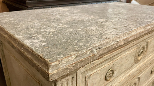 Louis XVI Style Trompe-l'Oeil Chest of Drawers, 19th Century