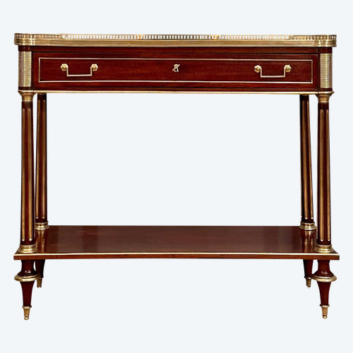Console En Acajou d'Epoque Louis XVI Vers 1780
