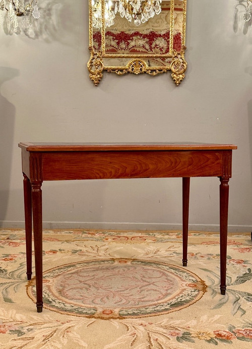 Louis XVI period mahogany flat desk circa 1780