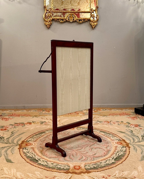 Kaminschirm aus Mahagoni, Louis XVI, um 1780