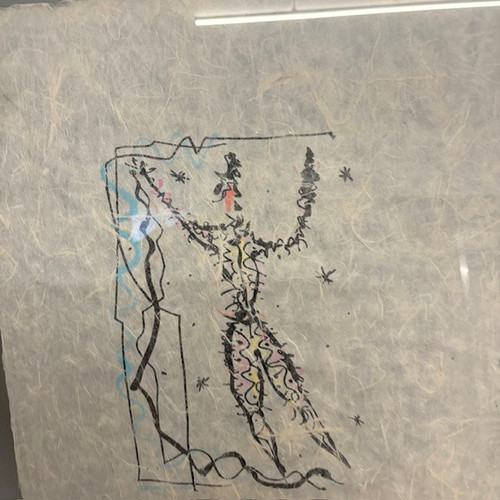 Painting, unique work by Rafael Alberti (1902 - 1999 ) . Contemporary art on paper by Riso