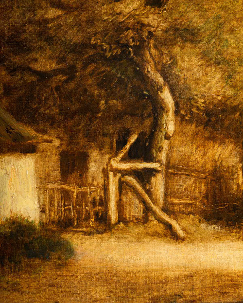 Impressionism - Jules Dupré 1811-1889 Paysage de l'Isle Adam oil on canvas circa 1860