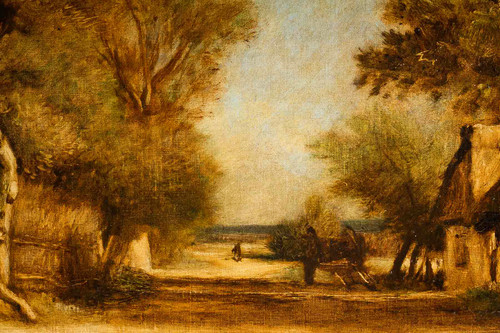 Impressionism - Jules Dupré 1811-1889 Paysage de l'Isle Adam oil on canvas circa 1860