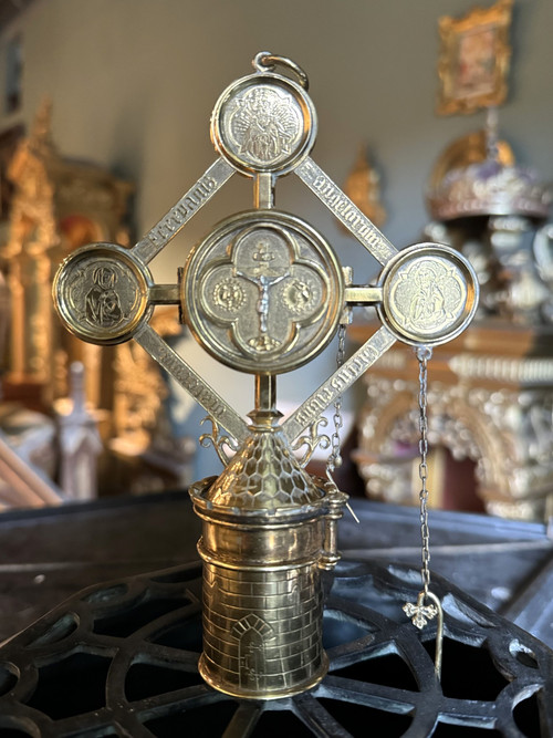 Vermeil Pyxis and Custode - 19th century