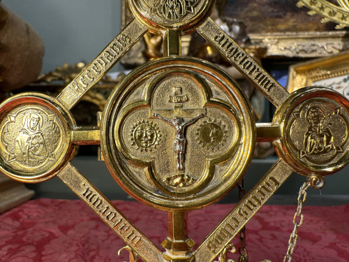 Vermeil Pyxis and Custode - 19th century