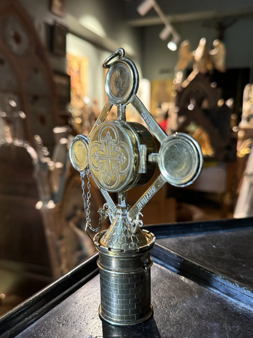 Vermeil Pyxis and Custode - 19th century