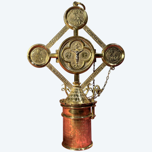 Vermeil Pyxis and Custode - 19th century
